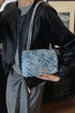 'Kehlani' Textured Denim Crossbody Bag - Celes Fashion